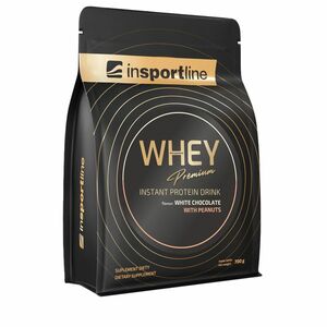 Protein inSPORTline WHEY Premium 700g bílá čokoláda s arašídy obraz