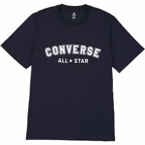 Converse CLASSIC FIT ALL STAR SINGLE SCREEN PRINT TEE Unisexové tričko, černá, veľkosť M obraz