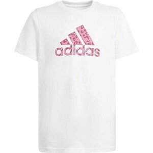 adidas ANIMAL TEE Dívčí tričko, bílá, velikost obraz