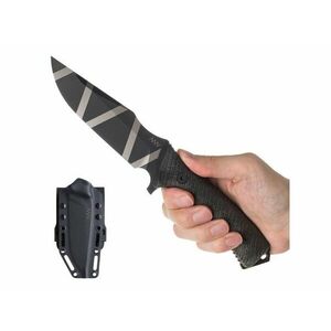 Nůž s pevnou čepelí ANV® M311 Spelter – Černá (Barva: Černá, Varianta: camo čepel - DLC + Kydex® pouzdro) obraz