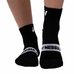 Ponožky Nebbia "EXTRA PUSH" crew 128 Black 43-46 obraz