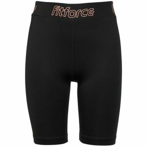 Fitforce MARGA Dívčí fitness šortky, černá, velikost obraz