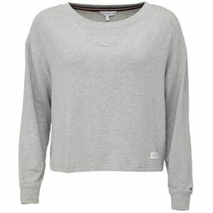 Tommy Hilfiger LS TOP BOAT NECK Dámské tričko, šedá, veľkosť S obraz