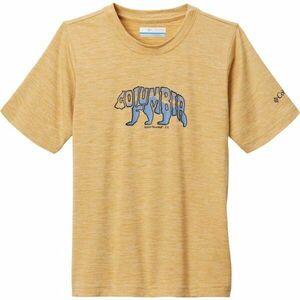 Columbia MOUNT ECHO™ SHORT SLEEVE GRAPHIC SHIRT Dětské tričko, žlutá, veľkosť M obraz