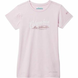 Columbia MISSION PEAK™ SHORT SLEEVE GRAPHIC SHIRT Dívčí triko, růžová, velikost obraz