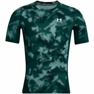Under Armour HEATGEAR ARMOUR Pánské tričko, tmavě zelená, velikost obraz