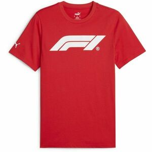 Puma F1 ESSENTIALS LOGO TEE Pánské triko, červená, velikost obraz