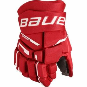 Bauer SUPREME M3 GLOVE-JR Juniorské hokejové rukavice, červená, velikost obraz