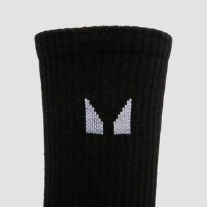 MP Unisex Crew Ponožky (3 balení) – Bílé/Černé/Šedé Melírované - UK 2-5 obraz