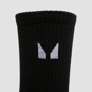 MP Dámské Essentials Crew Ponožky (3 pár) – Černé/bílý - UK 2-5 obraz