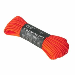 550 Paracord (100 stop) - neonově oranžová obraz