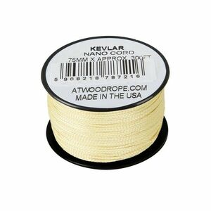 ATWOOD® Nano kevlarové lano 75 mm (300 stop) - žlutá (K300) obraz