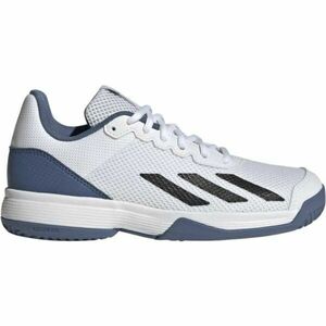 adidas COURTFLASH K Dětská tenisová obuv, bílá, velikost 40 obraz