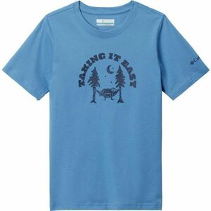 Columbia VALLEY CREED SHORT SLEEVE GRAPHIC SHIRT Dětské tričko, modrá, velikost obraz