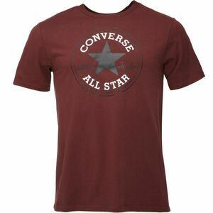 Converse STANDARD FIT CENTER FRONT CHUCK PATCH CORE TEE Unisexové tričko, vínová, velikost obraz