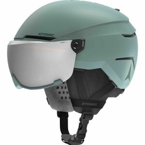 Atomic SAVOR VISOR JR Dětská lyžařská helma, tmavě zelená, velikost obraz