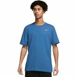 Nike DRI-FIT Pánské tréninkové tričko, modrá, velikost obraz