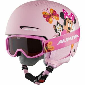 Alpina Sports ZUPO DISNEY SET Dětská lyžařská helma a brýle, růžová, velikost obraz