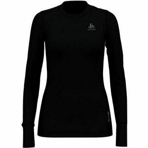 Odlo SUW TOP CREW NECK L/S NATURAL 100% MERINO Dámské tričko s dlouhým rukávem, černá, velikost obraz