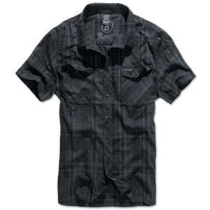 Brandit Roadstar košile s krátkým rukávem, černo-modrá - S obraz