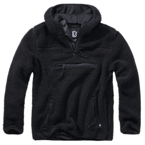 Brandit Teddyfleece Worker Pullover, černá - S obraz