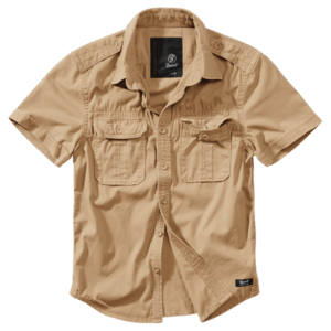 Brandit Vintage pánská košile s krátkým rukávem 1/2, khaki - S obraz