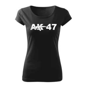 DRAGOWA dámské krátké tričko ak47, černá 150g/m2 - XS obraz