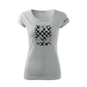 DRAGOWA dámské krátké tričko orlice, bílá 150g/m2 - XS obraz