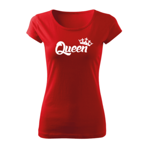 DRAGOWA dámské krátké tričko queen, červená 150g/m2 - XS obraz
