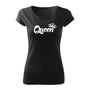 DRAGOWA dámské krátké tričko queen, černá 150g/m2 - XS obraz