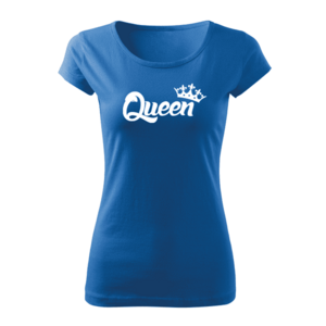 DRAGOWA dámské krátké tričko queen, modrá 150g/m2 - XS obraz