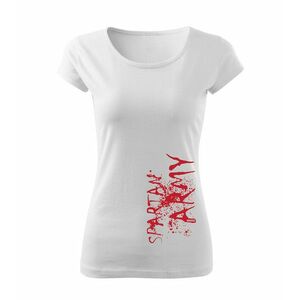 DRAGOWA dámske krátke tričko War, bílá 150g/m2 - XS obraz