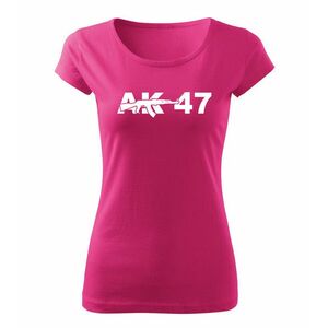 DRAGOWA dámské tričko ak47, růžová 150g/m2 - XS obraz