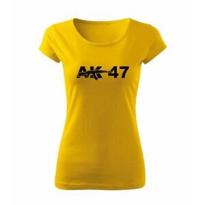 DRAGOWA dámské tričko ak47, žlutá 150g/m2 - XS obraz