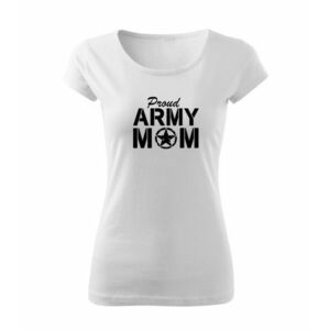 DRAGOWA dámské tričko army mom, bílá 150g/m2 - XS obraz