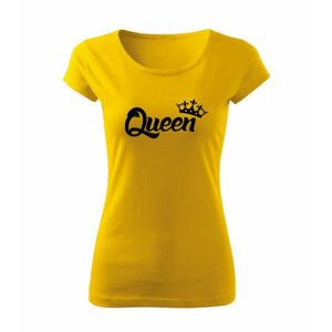 DRAGOWA dámské tričko queen, žlutá 150g/m2 - XS obraz