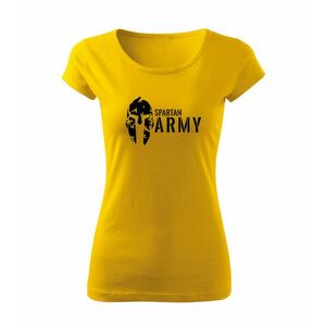 DRAGOWA dámské tričko spartan army, žlutá 150g/m2 - XS obraz