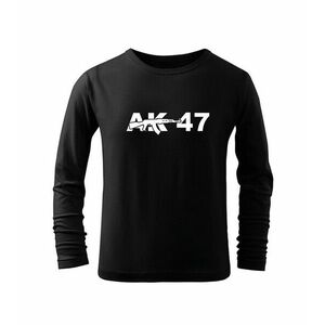 DRAGOWA Dětské dlhé tričko AK47, černá - 4roky/110cm obraz