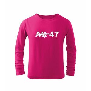 DRAGOWA Dětské dlhé tričko AK47, růžová - 4roky/110cm obraz