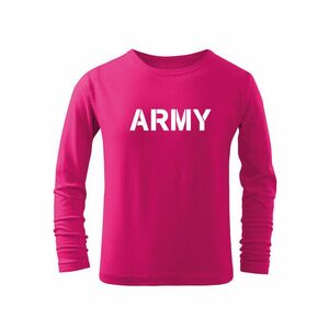 DRAGOWA Dětské dlhé tričko Army, růžová - 4roky/110cm obraz