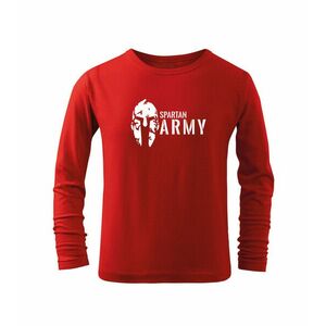 DRAGOWA Dětské dlhé tričko Spartan army, červená - 4roky/110cm obraz