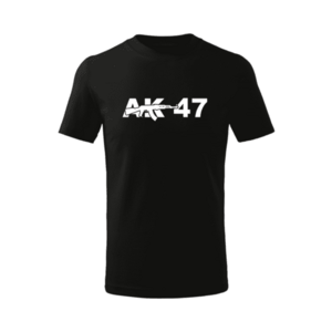 DRAGOWA Dětské krátké tričko AK47, černá - 4roky/110cm obraz