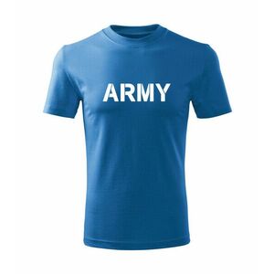 DRAGOWA Dětské krátké tričko Army, modrá - 4roky/110cm obraz