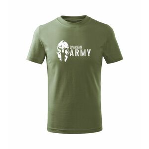 DRAGOWA Dětské krátké tričko Spartan army, , olivová - 4roky/110cm obraz