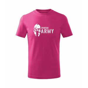 DRAGOWA Dětské krátké tričko Spartan army, růžová - 4roky/110cm obraz