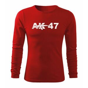 DRAGOWA Fit-T tričko s dlouhým rukávem ak47, červená 160g / m2 - S obraz