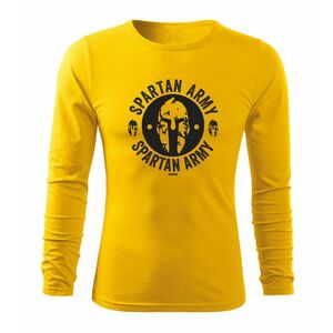 DRAGOWA Fit-T tričko s dlouhým rukávem Archelaos, žlutá 160g / m2 - S obraz