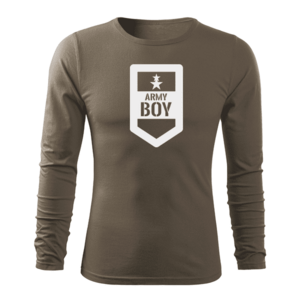 DRAGOWA Fit-T tričko s dlouhým rukávem army boy, olivová 160g / m2 - S obraz