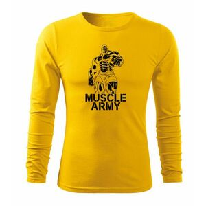 DRAGOWA Fit-T tričko s dlouhým rukávem muscle army man, 160g / m2 - S obraz