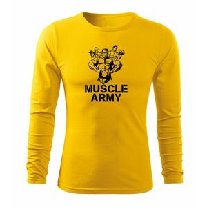 DRAGOWA Fit-T tričko s dlouhým rukávem muscle army team, 160g / m2 - S obraz